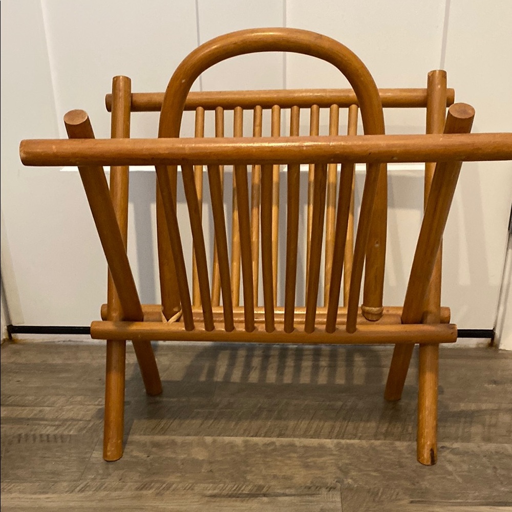 1970’s Bamboo Magazine Rack